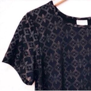 LuLaRoe Elegant Carly Dress Black Metallic